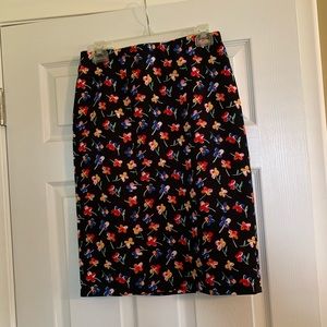 Philosophy Flower Pencil Skirt